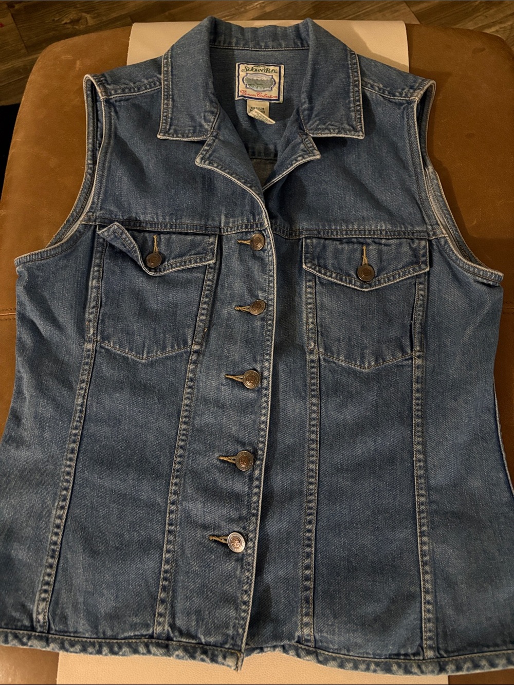 St. John's Bay Blue Denim Vest